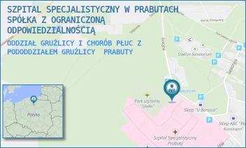 ODDZIAŁ GRUŹLICY I CHORÓB PŁUC Z PODODDZIAŁEM GRUŹLICY - SZPITAL SPECJALISTYCZNY W PRABUTACH SPÓŁKA Z OGRANICZONĄ ODPOWIEDZIALNOŚCIĄ - UL. KURACYJNA 30,  PRABUTY