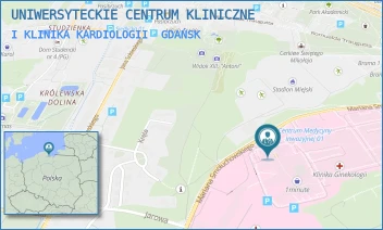 I KLINIKA KARDIOLOGII - UNIWERSYTECKIE CENTRUM KLINICZNE - UL. MARIANA SMOLUCHOWSKIEGO 17,  GDAŃSK