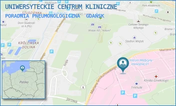 PORADNIA PNEUMONOLOGICZNA - UNIWERSYTECKIE CENTRUM KLINICZNE - UL. MARIANA SMOLUCHOWSKIEGO 17,  GDAŃSK