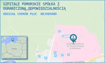 ODDZIAŁ CHORÓB PŁUC - SZPITALE POMORSKIE SPÓŁKA Z OGRANICZONĄ ODPOWIEDZIALNOŚCIĄ - UL. DR. ALOJZEGO JAGALSKIEGO 10,  WEJHEROWO