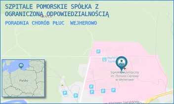 PORADNIA CHORÓB PŁUC - SZPITALE POMORSKIE SPÓŁKA Z OGRANICZONĄ ODPOWIEDZIALNOŚCIĄ - UL. DR. ALOJZEGO JAGALSKIEGO 10,  WEJHEROWO