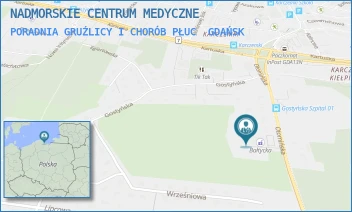 PORADNIA GRUŹLICY I CHORÓB PŁUC - NADMORSKIE CENTRUM MEDYCZNE SPÓŁKA Z OGRANICZONĄ ODPOWIEDZIALNOŚCIĄ - UL. OTOMIŃSKA 15C,  GDAŃSK