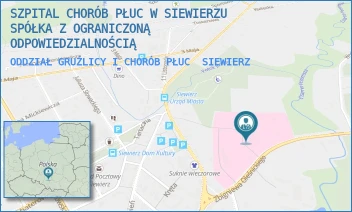 ODDZIAŁ GRUŹLICY I CHORÓB PŁUC - SZPITAL CHORÓB PŁUC W SIEWIERZU SPÓŁKA Z OGRANICZONĄ ODPOWIEDZIALNOŚCIĄ - UL. KS. BP. ZB. OLEŚNICKIEGO 21,  SIEWIERZ