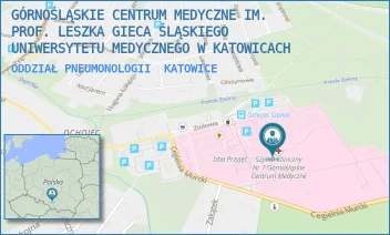 ODDZIAŁ PNEUMONOLOGII - GÓRNOŚLĄSKIE CENTRUM MEDYCZNE IM. PROF. LESZKA GIECA ŚLĄSKIEGO UNIWERSYTETU MEDYCZNEGO W KATOWICACH - UL. ZIOŁOWA 45-47,  KATOWICE