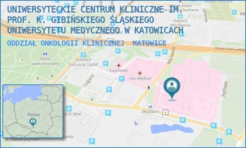 ODDZIAŁ ONKOLOGII KLINICZNEJ - UNIWERSYTECKIE CENTRUM KLINICZNE IM. PROF. K. GIBIŃSKIEGO ŚLĄSKIEGO UNIWERSYTETU MEDYCZNEGO W KATOWICACH - UL. CEGLANA 35,  KATOWICE