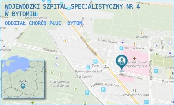 ODDZIAŁ CHORÓB PŁUC - WOJEWÓDZKI SZPITAL SPECJALISTYCZNY NR 4 W BYTOMIU - UL. ALEJA LEGIONÓW 10,  BYTOM