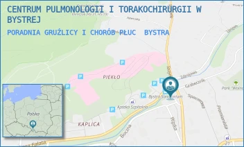 PORADNIA GRUŹLICY I CHORÓB PŁUC - CENTRUM PULMONOLOGII I TORAKOCHIRURGII W BYSTREJ - FAŁATA 2,  BYSTRA