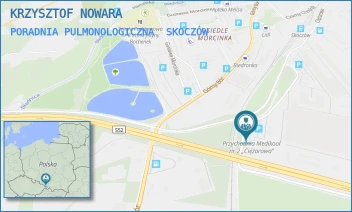 PORADNIA PULMONOLOGICZNA - KRZYSZTOF NOWARA - UL. CIĘŻAROWA 54,  SKOCZÓW