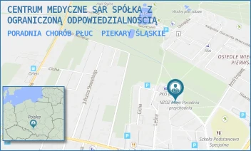 PORADNIA CHORÓB PŁUC - CENTRUM MEDYCZNE SAR SPÓŁKA Z OGRANICZONĄ ODPOWIEDZIALNOŚCIĄ - UL. CICHA 23,  PIEKARY ŚLĄSKIE