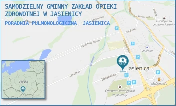 PORADNIA PULMONOLOGICZNA - SAMODZIELNY GMINNY ZAKŁAD OPIEKI ZDROWOTNEJ W JASIENICY - UL. JASIENICA 845,  JASIENICA