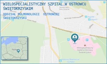 ODDZIAŁ PULMONOLOGII - WIELOSPECJALISTYCZNY SZPITAL W OSTROWCU ŚWIĘTOKRZYSKIM - SZYMANOWSKIEGO 11,  OSTROWIEC ŚWIĘTOKRZYSKI