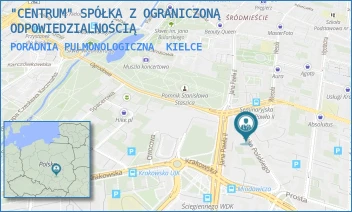 PORADNIA PULMONOLOGICZNA - "CENTRUM" SPÓŁKA Z OGRANICZONĄ ODPOWIEDZIALNOŚCIĄ - WOJSKA POLSKIEGO 5,  KIELCE