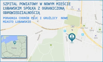 PORADNIA CHORÓB PŁUC I GRUŹLICY - SZPITAL POWIATOWY W NOWYM MIEŚCIE LUBAWSKIM SPÓŁKA Z OGRANICZONĄ ODPOWIEDZIALNOŚCIĄ - MICKIEWICZA 10, NOWE MIASTO LUBAWSKIE