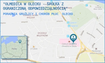 PORADNIA GRUŹLICY I CHORÓB PŁUC - "OLMEDICA W OLECKU - SPÓŁKA Z OGRANICZONĄ ODPOWIEDZIALNOŚCIĄ" - GOŁDAPSKA 1,  OLECKO