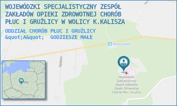 ODDZIAŁ CHORÓB PŁUC I GRUŹLICY "A" - WOJEWÓDZKI SPECJALISTYCZNY ZESPÓŁ ZAKŁADÓW OPIEKI ZDROWOTNEJ CHORÓB PŁUC I GRUŹLICY W WOLICY - WOLICA 113,  GODZIESZE MAŁE