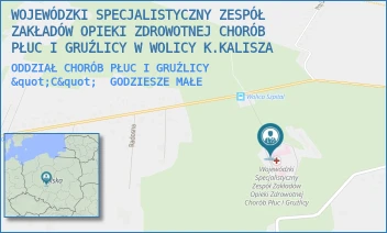 ODDZIAŁ CHORÓB PŁUC I GRUŹLICY "C" - WOJEWÓDZKI SPECJALISTYCZNY ZESPÓŁ ZAKŁADÓW OPIEKI ZDROWOTNEJ CHORÓB PŁUC I GRUŹLICY W WOLICY - WOLICA 113,  GODZIESZE MAŁE