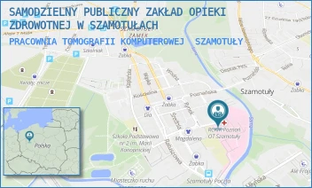 PRACOWNIA TOMOGRAFII KOMPUTEROWEJ - SAMODZIELNY PUBLICZNY ZAKŁAD OPIEKI ZDROWOTNEJ W SZAMOTUŁACH - SUKIENNICZA 13,  SZAMOTUŁY