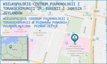 WIELKOPOLSKIE CENTRUM PULMONOLOGII I TORAKOCHIRURGII W POZNANIU PORADNIA PULMONOLOGICZNA - WIELKOPOLSKIE CENTRUM PULMONOLOGII I TORAKOCHIRURGII IM. EUGENII I JANUSZA ZEYLANDÓW - SZAMARZEWSKIEGO 62,  POZNAŃ-JEŻYCE