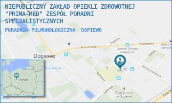 PORADNIA PULMUNOLOGICZNA - NIEPUBLICZNY ZAKŁAD OPIEKLI ZDROWOTNEJ "PRIMA-MED" ZESPÓŁ PORADNI SPECJALISTYCZNYCH - ŁĄKOWA 2,  DOPIEWO