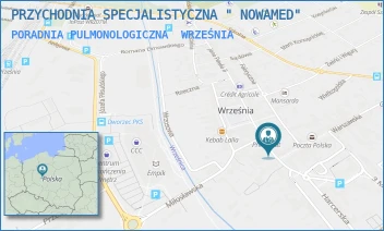 PORADNIA PULMONOLOGICZNA - PRZYCHODNIA SPECJALISTYCZNA " NOWAMED" - SIENKIEWICZA 12,  WRZEŚNIA