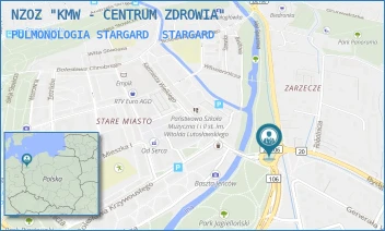 PULMONOLOGIA STARGARD - NZOZ "KMW - CENTRUM ZDROWIA" - I BRYGADY 18,  STARGARD