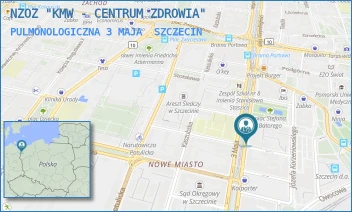 PULMONOLOGICZNA 3 MAJA - NZOZ "KMW - CENTRUM ZDROWIA" - 3 MAJA 25-27,  SZCZECIN