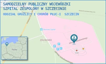 ODDZIAŁ GRUŹLICY I CHORÓB PŁUC-I - SAMODZIELNY PUBLICZNY WOJEWÓDZKI SZPITAL ZESPOLONY W SZCZECINIE - ALFREDA SOKOŁOWSKIEGO 11,  SZCZECIN