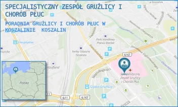 PORADNIA GRUŹLICY I CHORÓB PŁUC W KOSZALINIE - SPECJALISTYCZNY ZESPÓŁ GRUŹLICY I CHORÓB PŁUC - NIEPODLEGŁOŚCI 44/48,  KOSZALIN