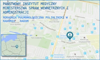 PORADNIA PULMONOLOGICZNA POLIKLINIKI W RADOMIU  - PAŃSTWOWY INSTYTUT MEDYCZNY MINISTERSTWA SPRAW WEWNĘTRZNYCH I ADMINISTRACJI - ORLĄT LWOWSKICH 5,  RADOM