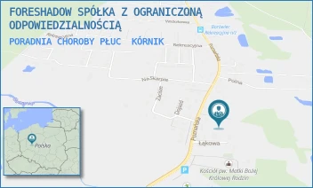 PORADNIA CHOROBY PŁUC - FORESHADOW SPÓŁKA Z OGRANICZONĄ ODPOWIEDZIALNOŚCIĄ - POZNAŃSKA 81,  KÓRNIK