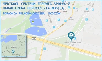 PORADNIA PULMONOLOGICZNA - MEDIKOOL CENTRUM ZDROWIA SPÓŁKA Z OGRANICZONĄ ODPOWIEDZIALNOŚCIĄ - UL. CIĘŻAROWA 54,  SKOCZÓW